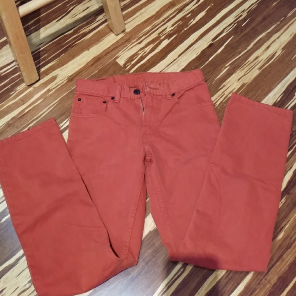 LAST CHANCE or CHARITY Levis 511 skinny orange jeans